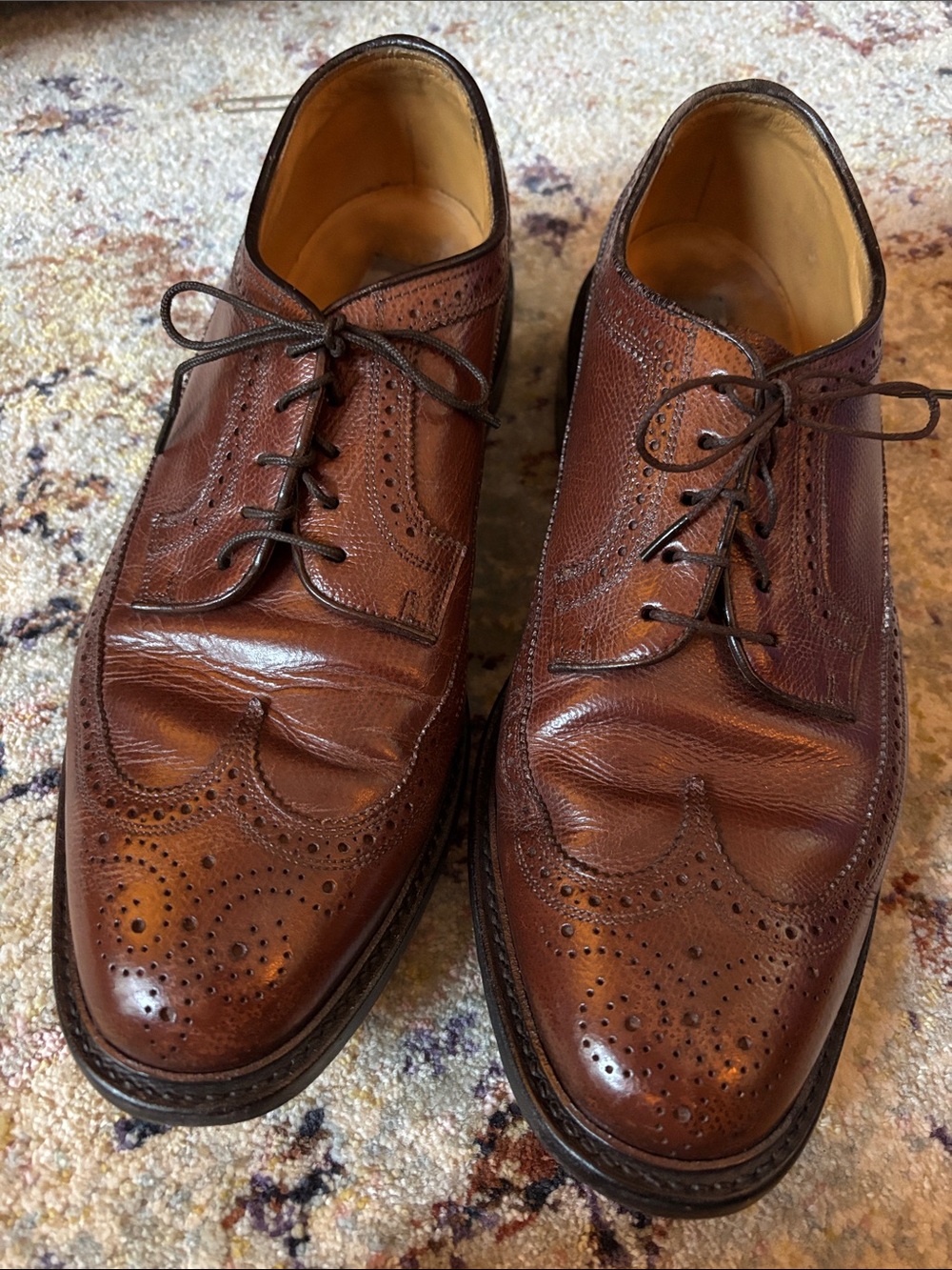 Florsheim Imperial Brogue Wingtip Leather Oxfords - 11